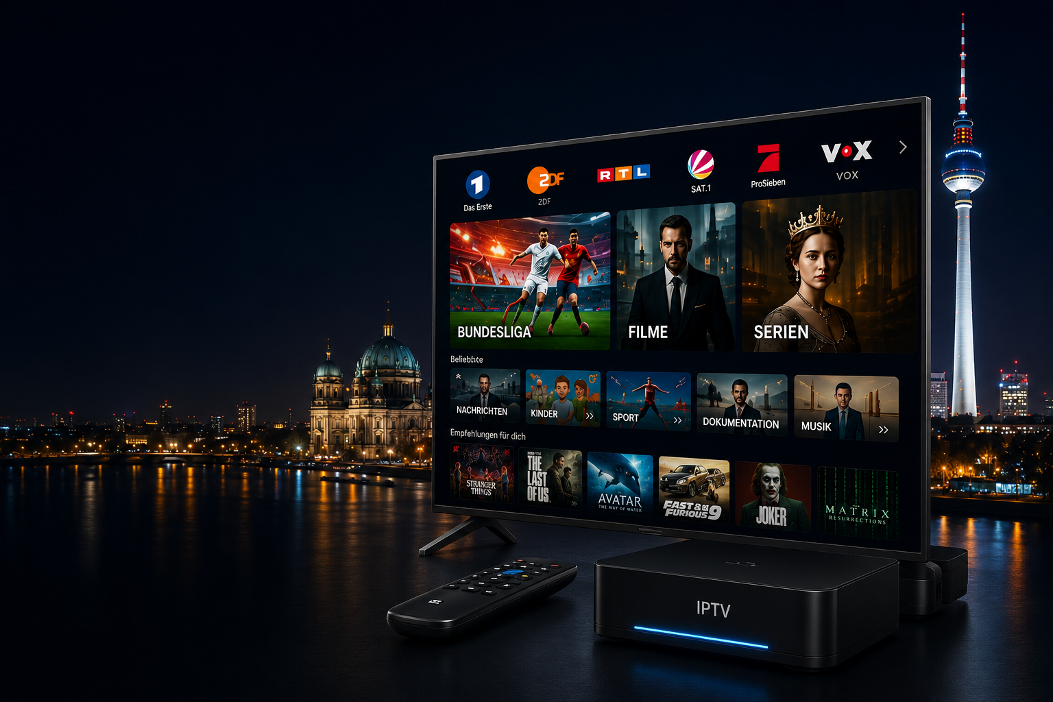 IPTV M3U Playlist Deutsch auf Smart TV mit deutscher Senderliste und 4K Streaming